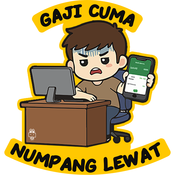 gaji cuma numpang lewat